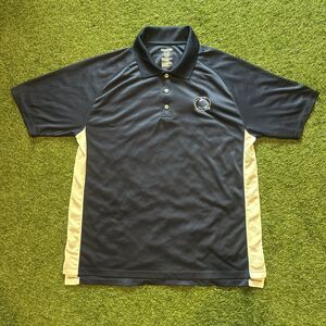 Penn State University Pro Edge Polo Shirt Mens Large Blue Embroidered